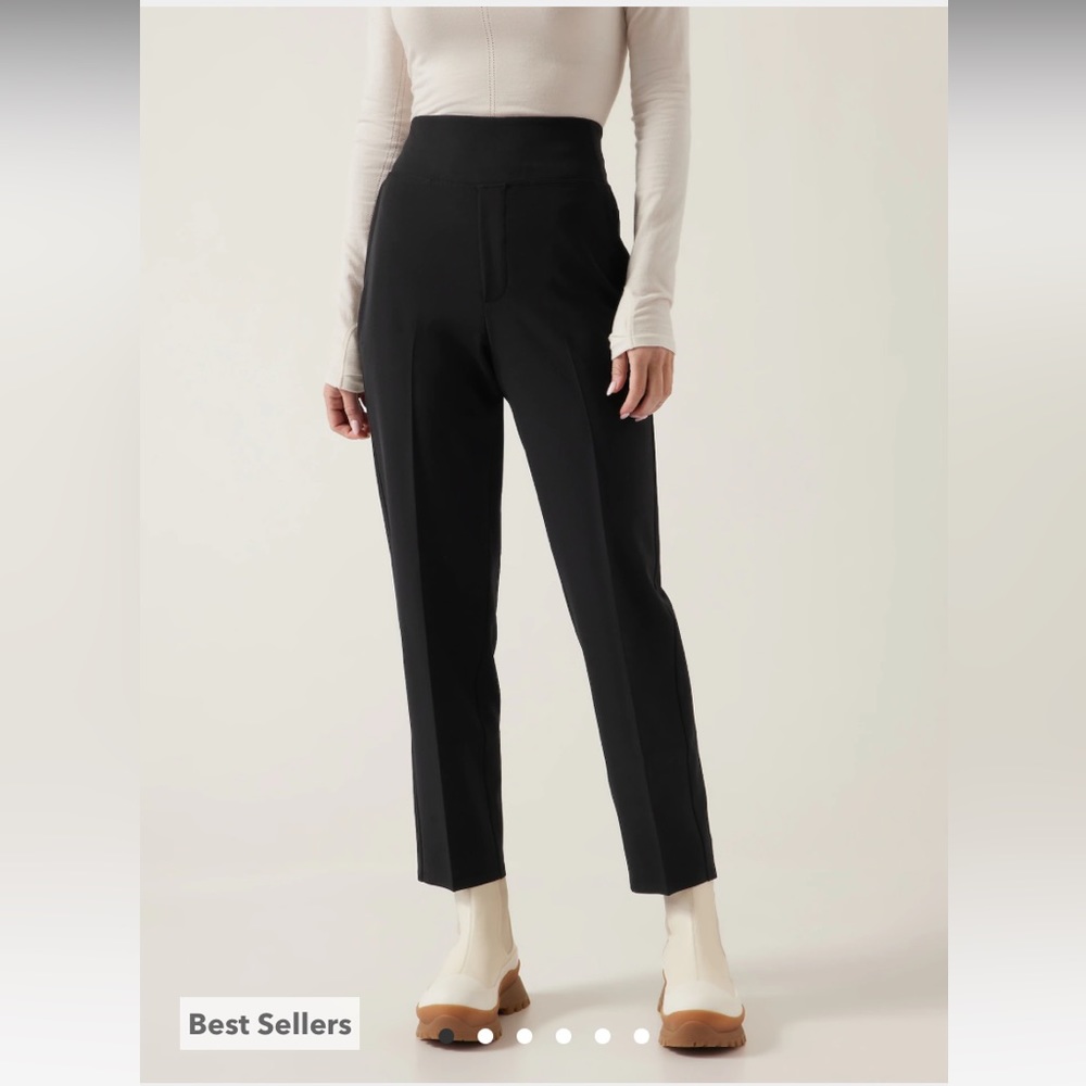 athleta black endless pant - sz 8 in great condition!
